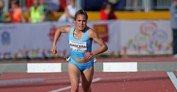 #SudaMayores La Argentina Belen Casetta se consagró Campeona Sudamericana en los 3000mts con Obstaculos y clasifica al Mundial de Londres