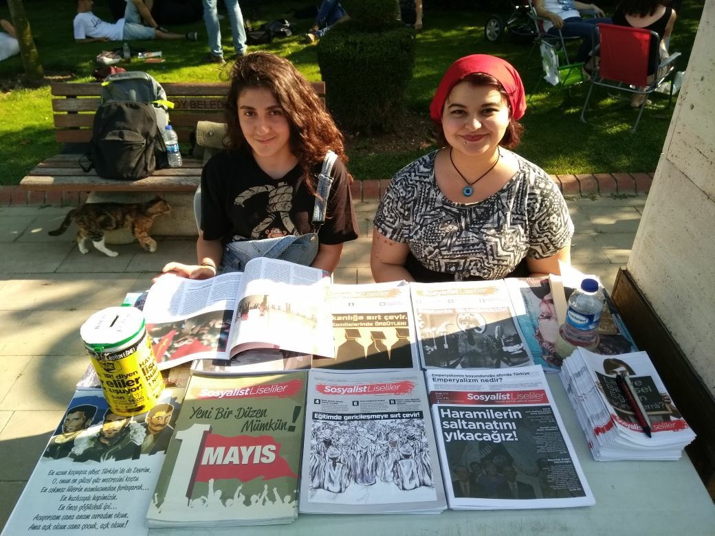Sosyalist Liseliler olarak Kazım Koyuncu için düzenlenen "Kazım İsyandır!" etkinliğindeyiz.