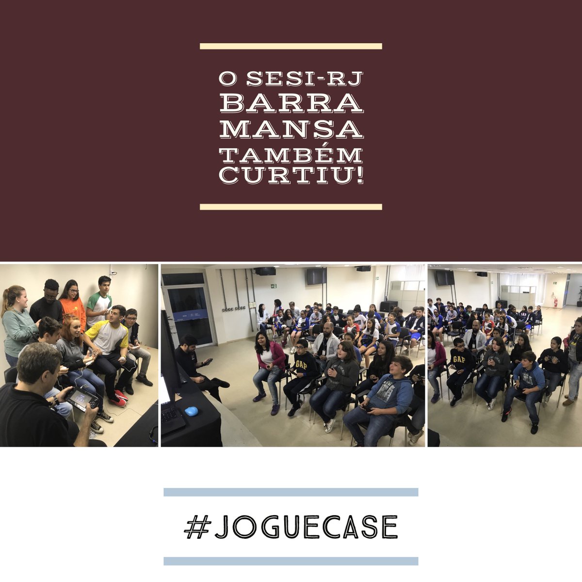 joguecase's tweet photo. Em #barramansa a galera do #sesi mostrou a força da #colaboração nos #jogoscolaborativos2017 #gfcorp #joguecase https://t.co/gYLO6DG4Ny