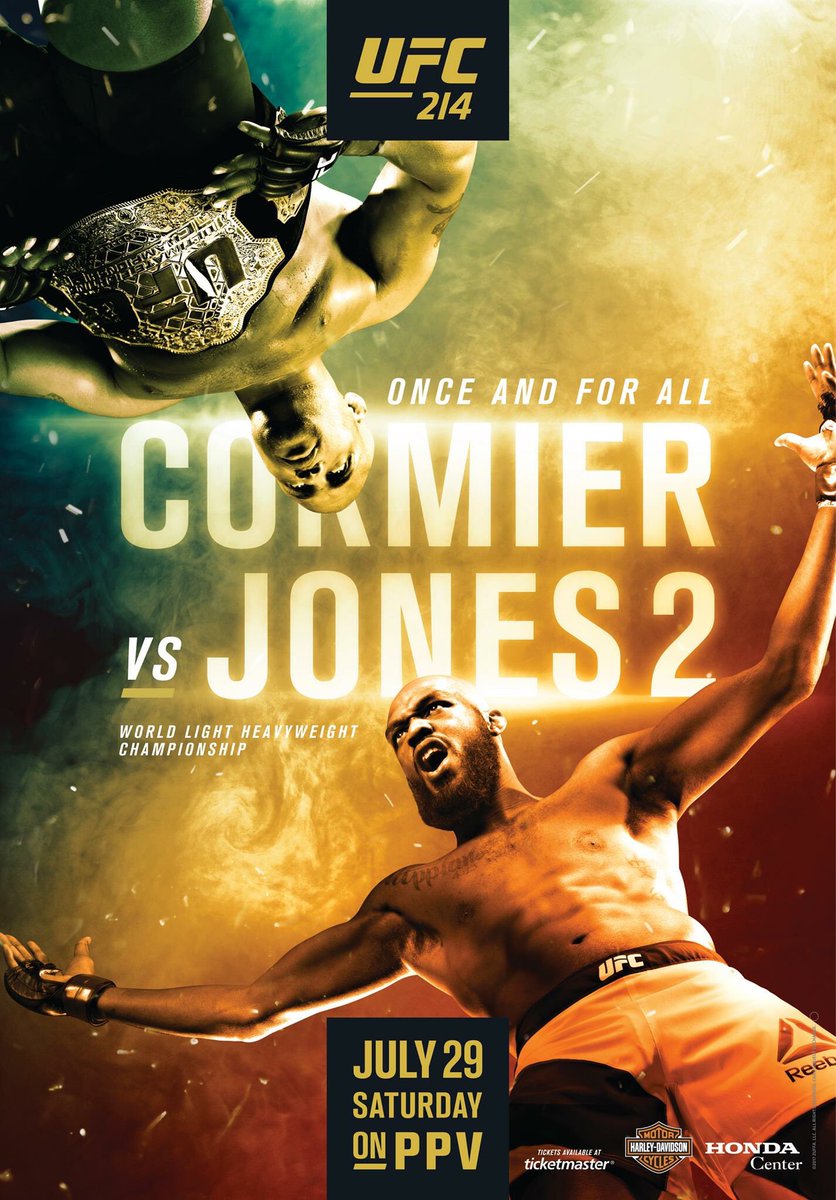 CatDoll89's tweet photo. The official poster!! @dc_mma @JonnyBones @UFC #UFC214 #mma #dcvsjones #onceandforall https://t.co/2wphijCyH9