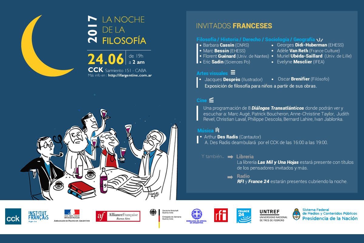 Esta noche es #LaNocheDeLaFilosofía ! 

Toda la participación francesa en ifargentine.com.ar/la-noche-de-la…
