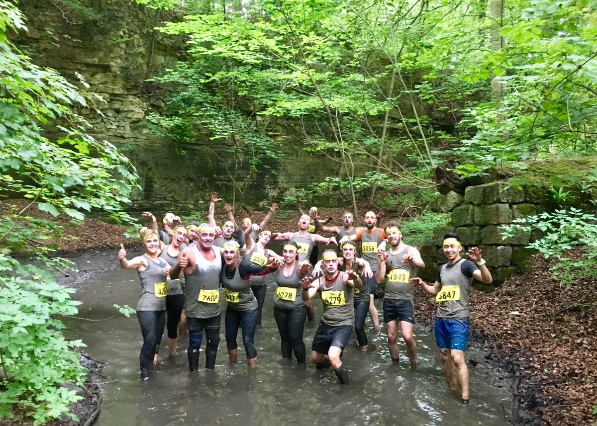 VonFlinterhoff's tweet photo. Awesome team, awesome day! And raised over £2k for #parkinsons research! #therunningdead #cureparkinsons #totalwarrior #bitsorenow https://t.co/cg2GyaNmdZ