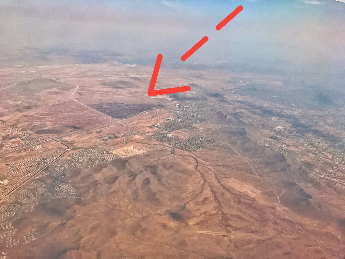 dannybavaro's tweet photo. Check out the burn scar left by the #303fire from Thursday afternoon. It burned an estimated 4 square miles in north #Phoenix. #abc15 https://t.co/Af3MCyqJbU