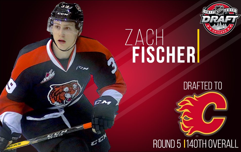 Our own <a href="/ZacheryFischer9/">Zach Fischer</a> is a member of <a href="/NHLFlames/">Calgary Flames</a> as he was picked in the 5th Round!