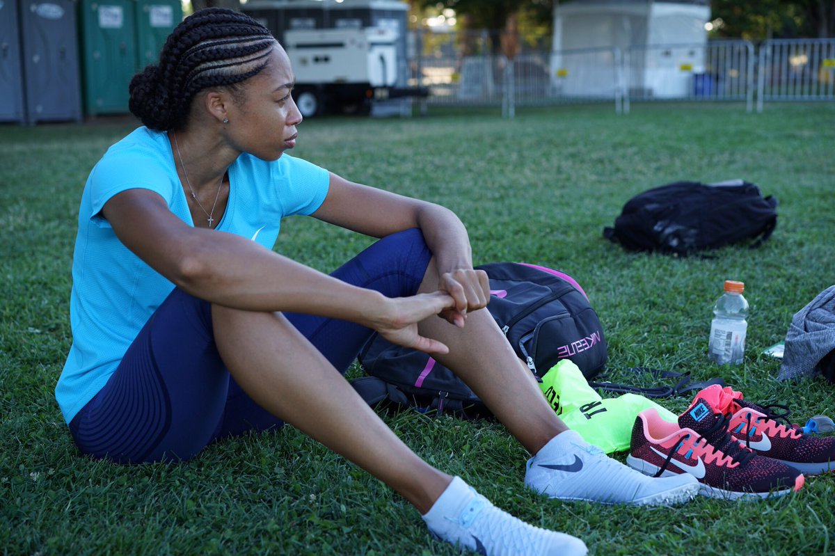 allysonfelix's tweet photo. Putting in work isn't always pretty, but it will be worth it. https://t.co/tFKuupIQkN