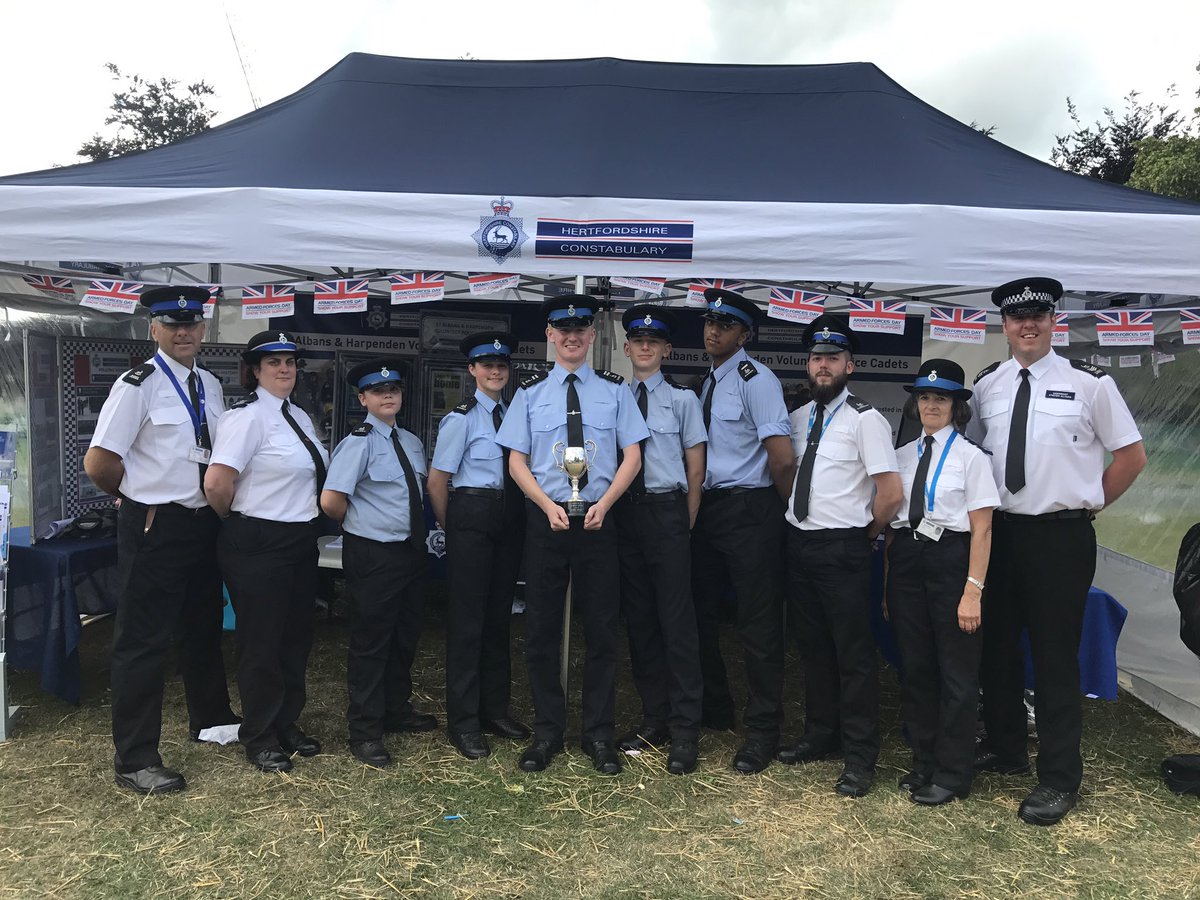 StAlbansVPC's tweet photo. May I present the winners of the @HarpendenTown @ArmedForcesDay Cadet Competition 17! @NationalVPC @HertsPoliceVol @HertsPolice @HertsPCC https://t.co/58wL0T1H1X