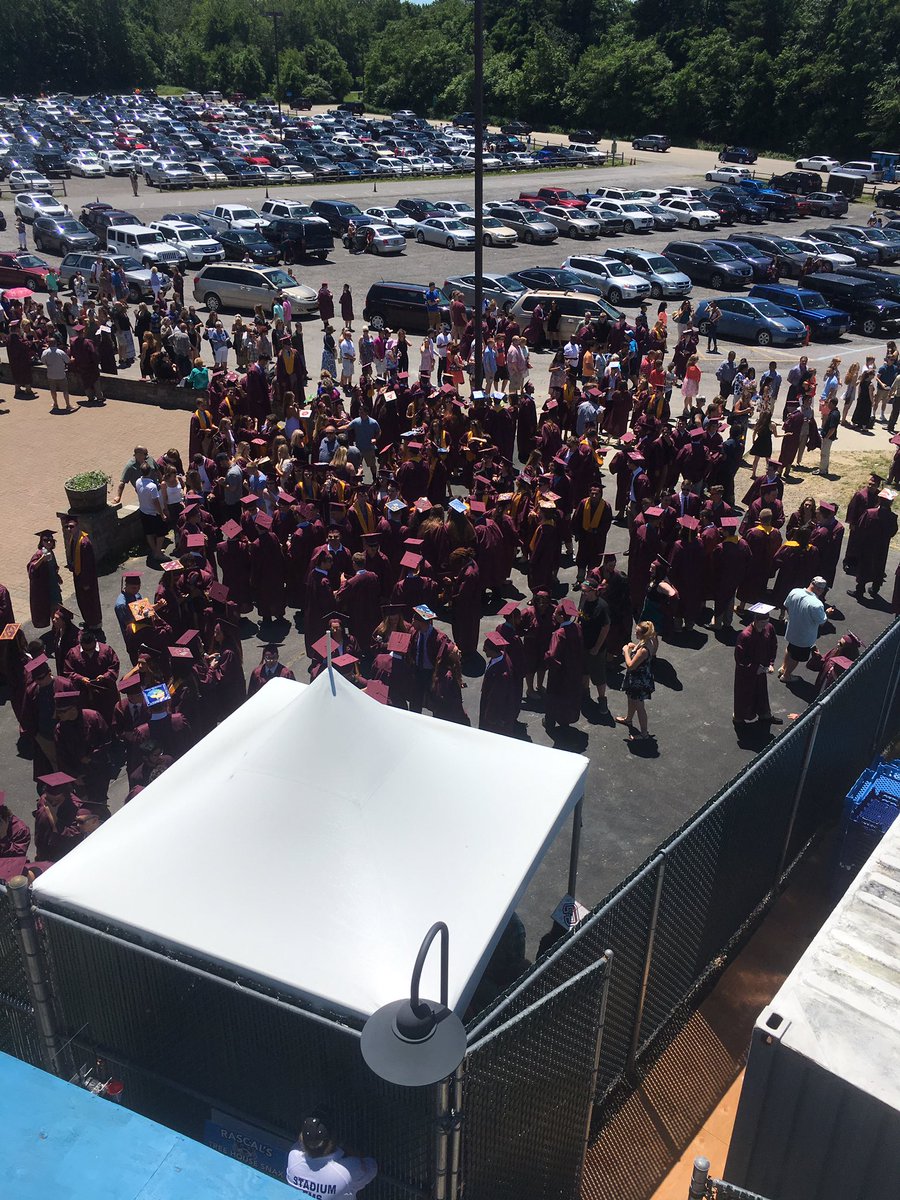 Graduating seniors wait to enter Dutchess Stadium. The day has arrived!