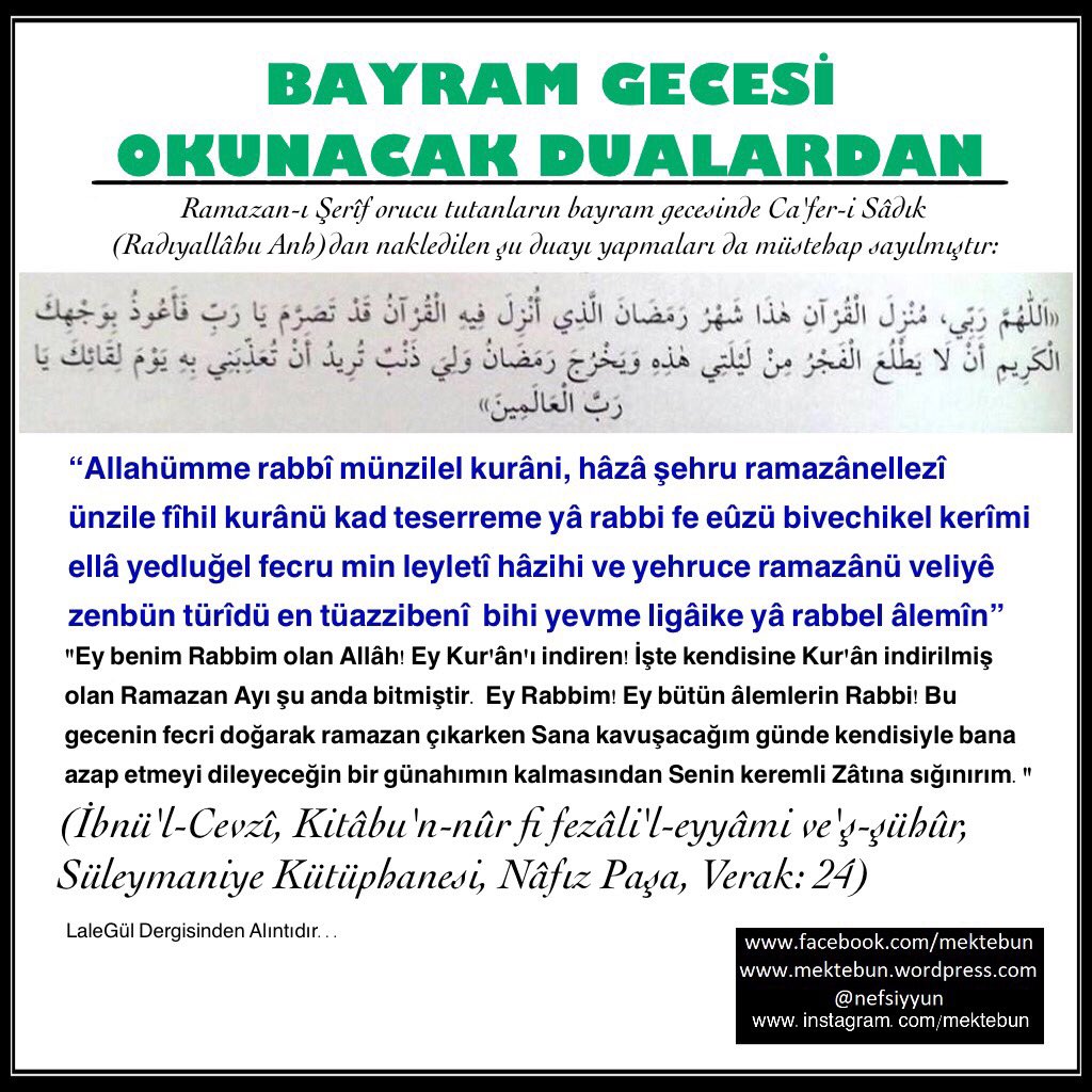 bayram gecesini ihya etmek