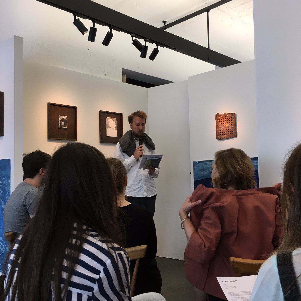 Readings &amp; performance this afternoon at <a href="/TheoEreiraGuyer/">TheodoreEreira-Guyer</a> show 'Rift' from Theo, José da Silva, <a href="/GiuliaDamiani1/">Giulia Damiani</a> &amp; Augustine Beamish-Cook