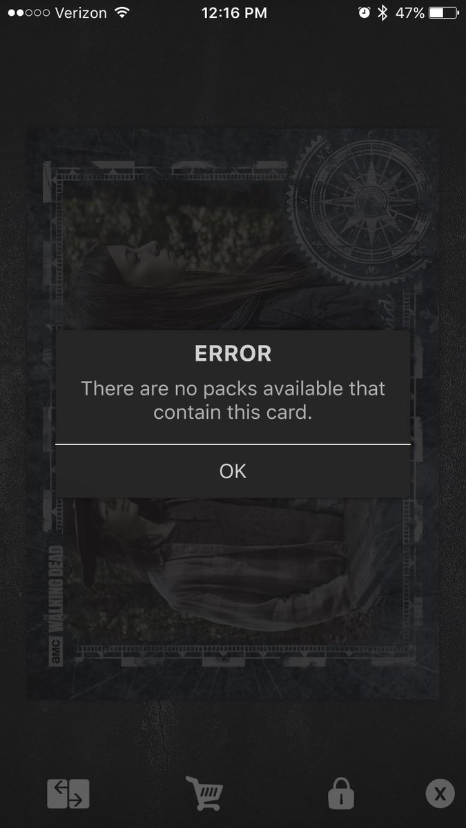 veganobi's tweet photo. @ToppsTWD oops. And the coin pack isn't there. https://t.co/jx2INz8EEK