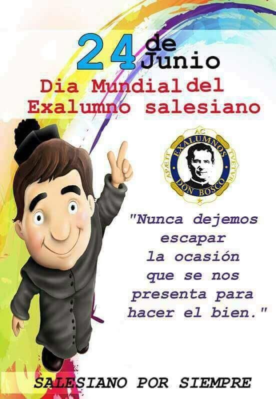 yolandapark1's tweet image. Feliz día a todos los ex alumnos salesianos! 
Somos millones los que hacemos consistir la santidad en estar siempre alegres!