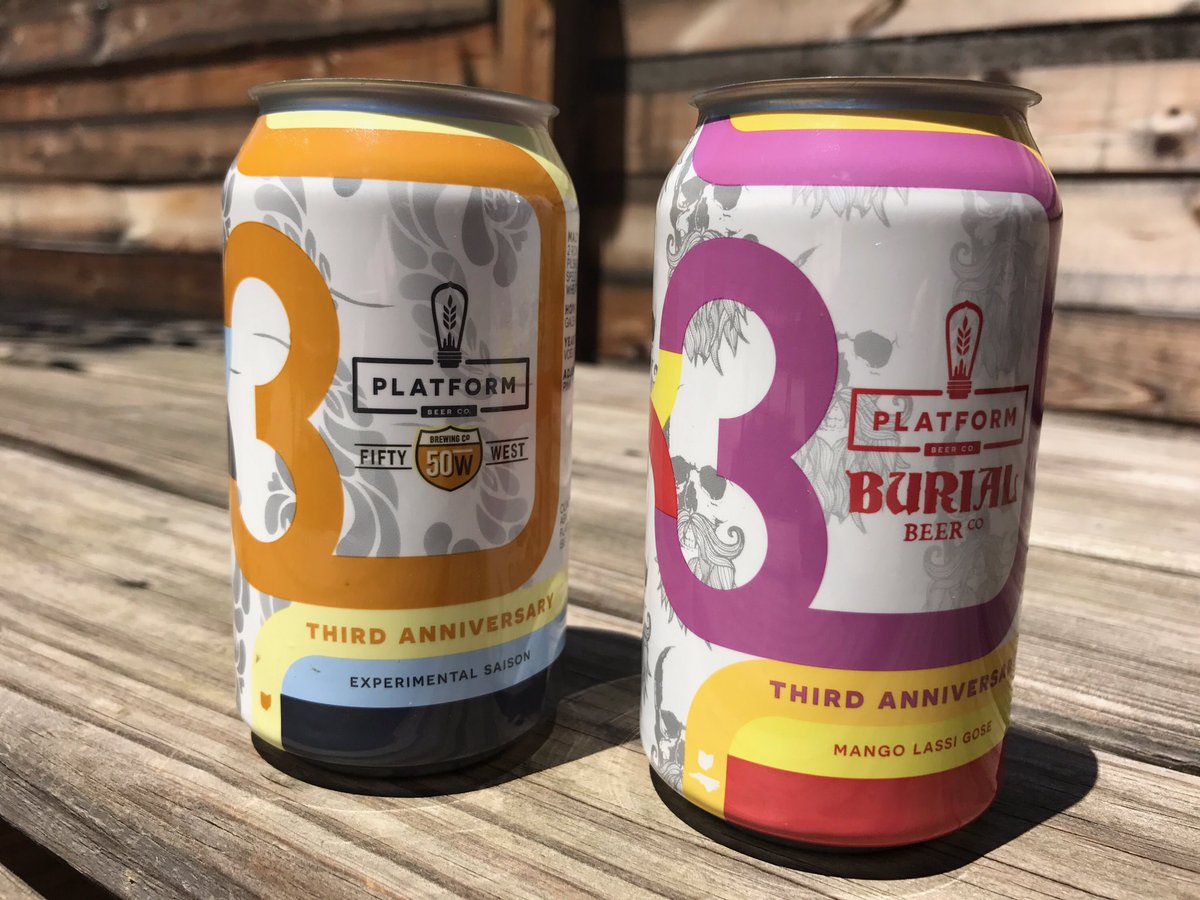 PlatformBeerco's tweet photo. Third anniversary is fast approaching! Look for these bad boys out in the market next week! @BrewStuds @FiftyWestBrew @BurialBeer https://t.co/hlly40fxeb