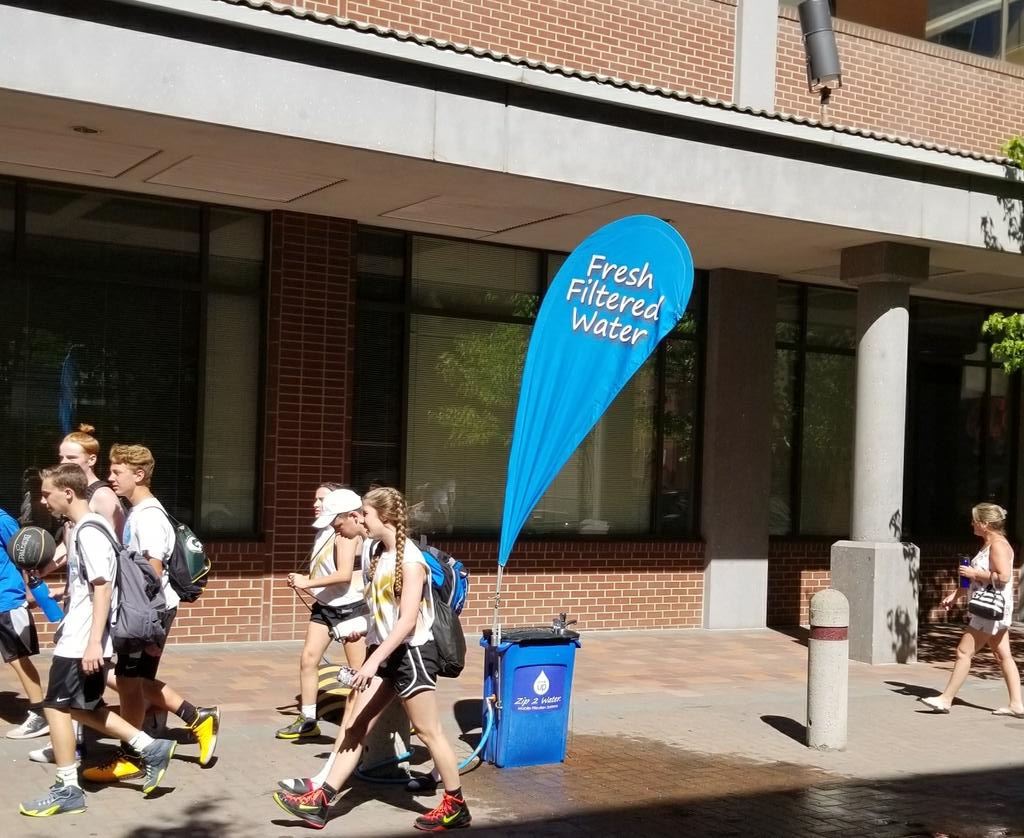 SweetValeta's tweet image. Need water..on wall between riverside and main. #hoopfest2017