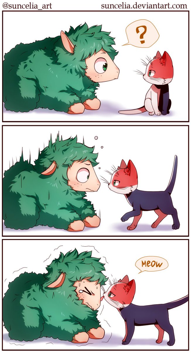 #BNHA Deku sheep meets Todorocat 