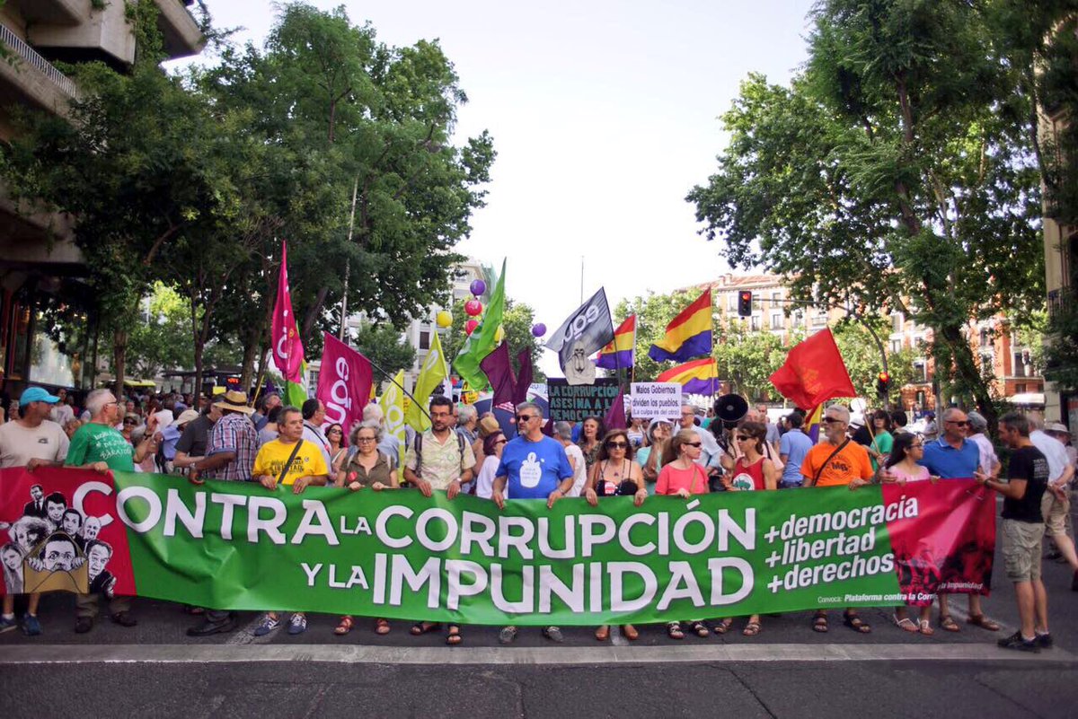 #24JMadridSinCorrupción sin impunidad, recortes y privatizaciones.