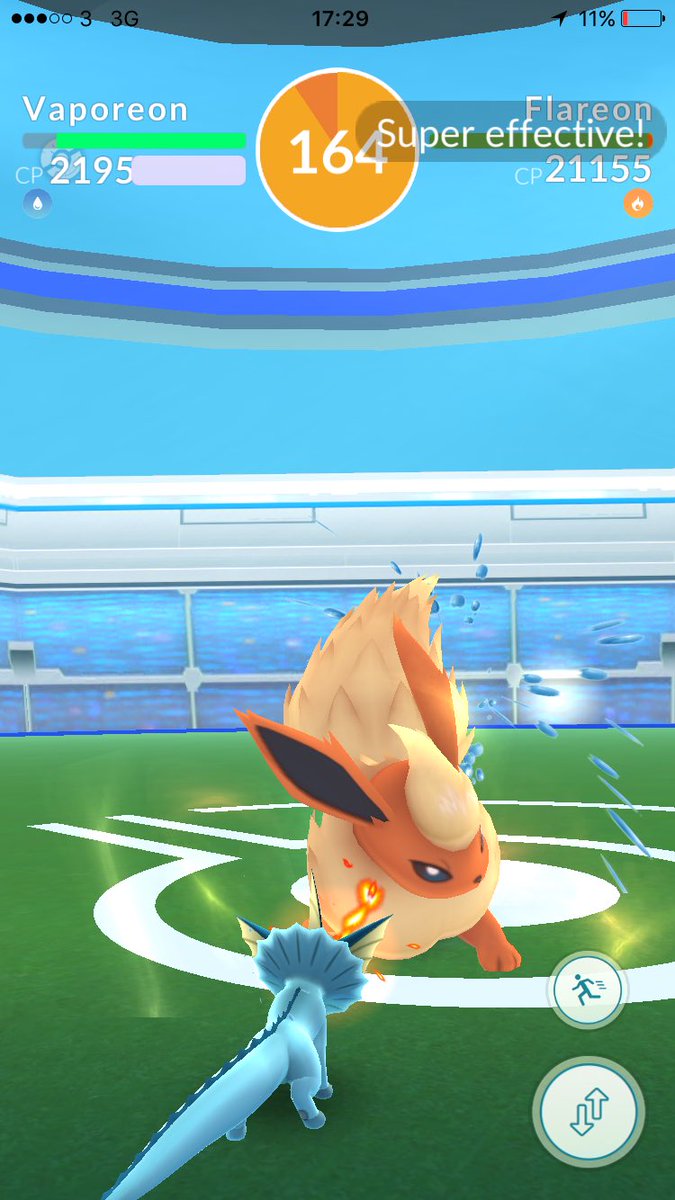 PokemonGoManc's tweet photo. How's everyone finding raids? Any impressive encounters? This is my only one (busy weekend)- only 3 of us turned up (didn't win) #PokemonGo https://t.co/TzNaI9A98L