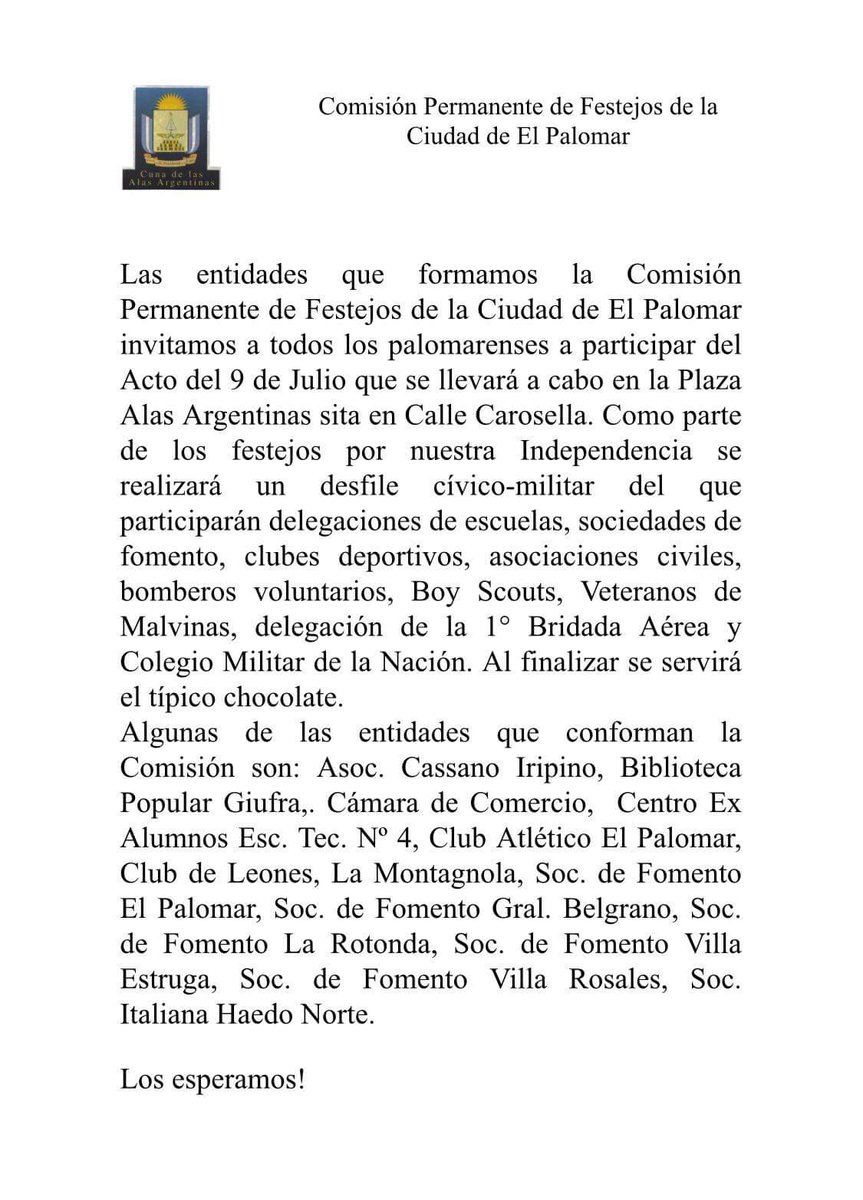 canjul2012's tweet photo. La EEST N°4 de Morón de El Palomar y el Centro de Egresados CEIBA, presente el 9 de Julio.
#SoyDeLaTecnicaBA @alefinocchiaro @manuvidalj https://t.co/bKmjD52446