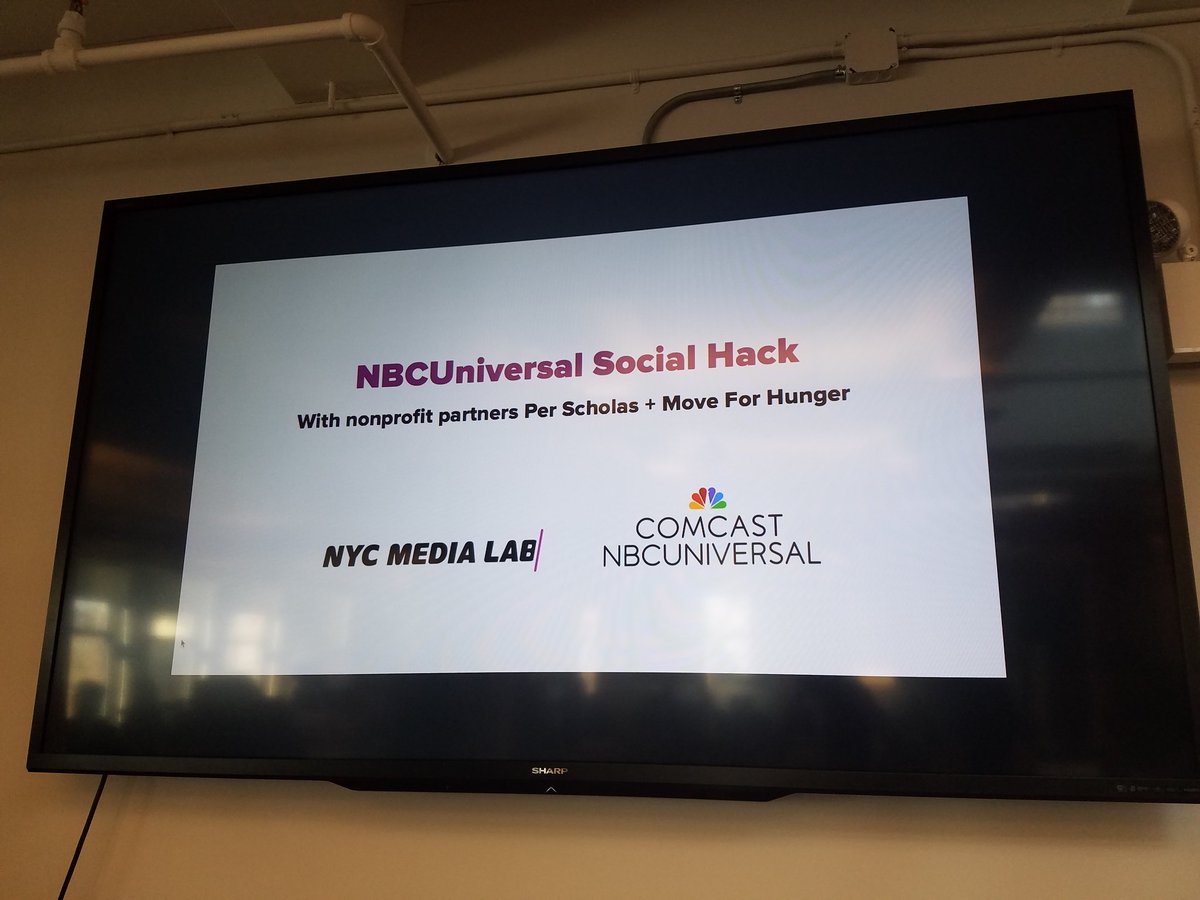pinzler's tweet photo. Excited to be judging at the #NBCUSocialHack! https://t.co/BkfVD1SKG8