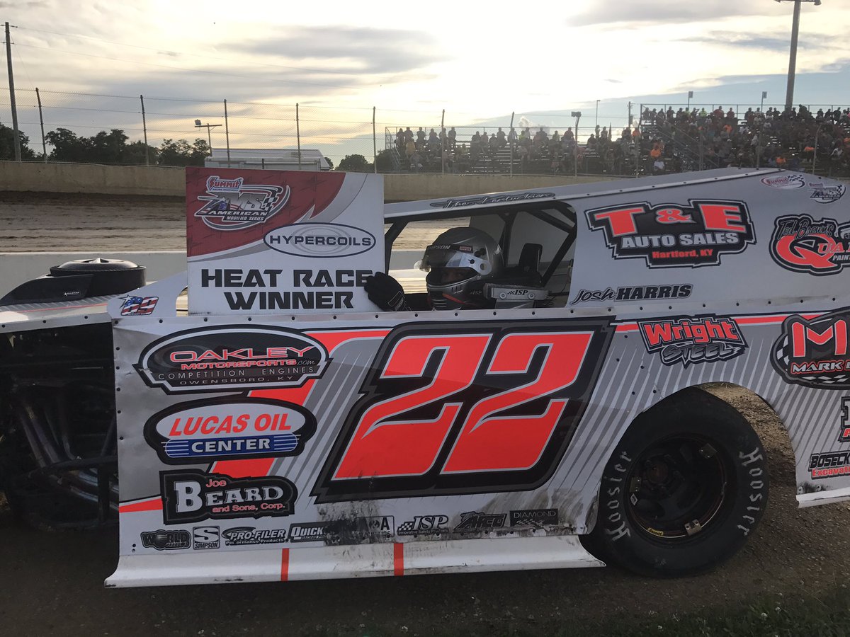 AMSmodified's tweet photo. HyperCoils Heat Three Winner, Josh Harris. He redrew a P2 for tonight's feature. #ams #hypercoil https://t.co/qIz8QVwwu2