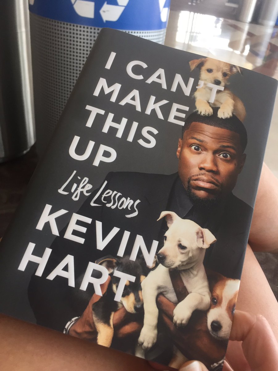 Totally judged this book by its cover. ❤ <a href="/KevinHart4real/">Kevin Hart</a> and I ❤ puppies. #winwin #impulsebuy #airportreading