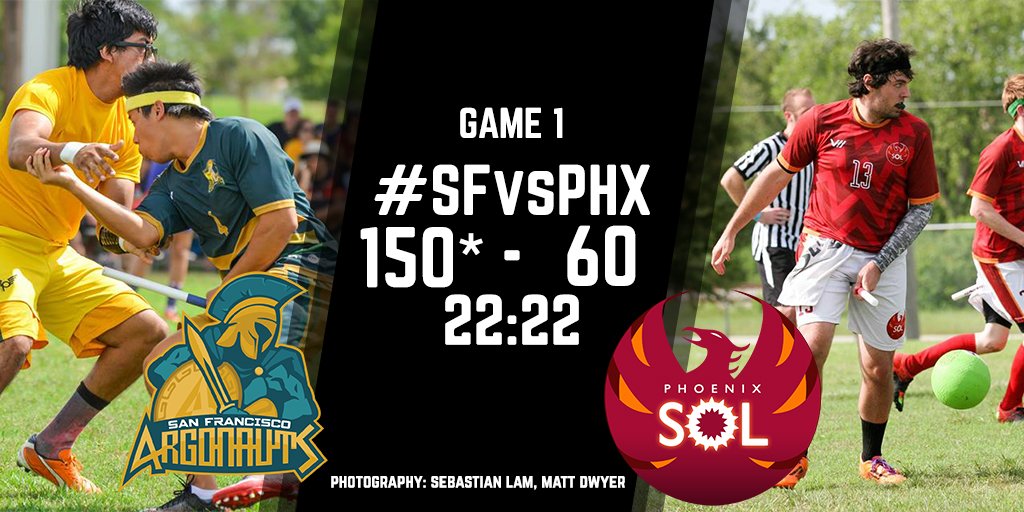 MLQuadball's tweet photo. .@MLQArgonauts take game 1 of #SFvsPHX. https://t.co/5U68pV20DO