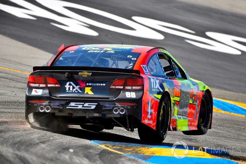 DaleJr's tweet photo. I overdrove the first 11 corners on our qualifying laps. Way too agresssive. But still a decent starting spot. 👍🏼 https://t.co/H1iv1W98YB