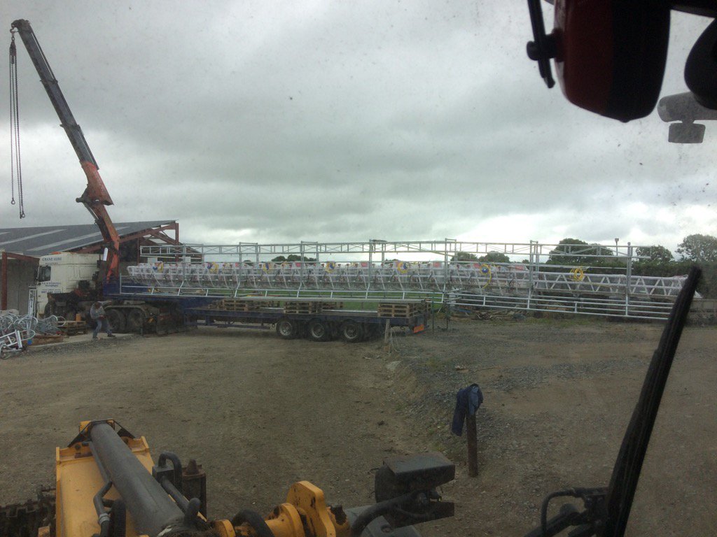 ClondownDairy's tweet photo. Parlour arrived today.. looking forward now to seeing cows through it https://t.co/lSG5utgAEY