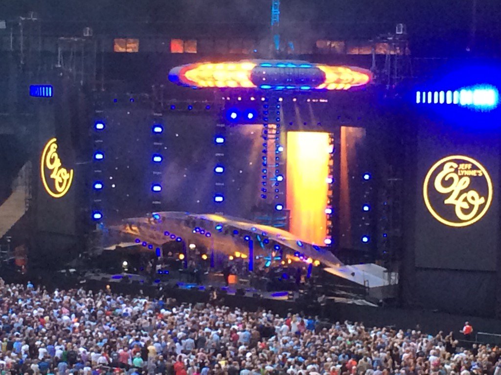 Rocking to ELO at Wembley. Dad's favourite god bless him.