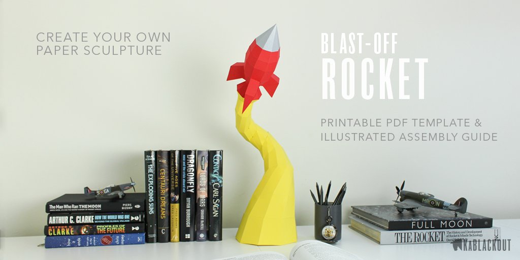 KaBlackout's tweet photo. Make a unique #DIY #papercraft rocket in your favourite colours to add excitement to your desk! https://t.co/cnAfBJcSPW    #crafturday https://t.co/rTrou5JzkX