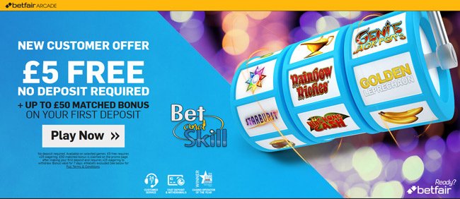 Betfair Arcade no deposit bonus