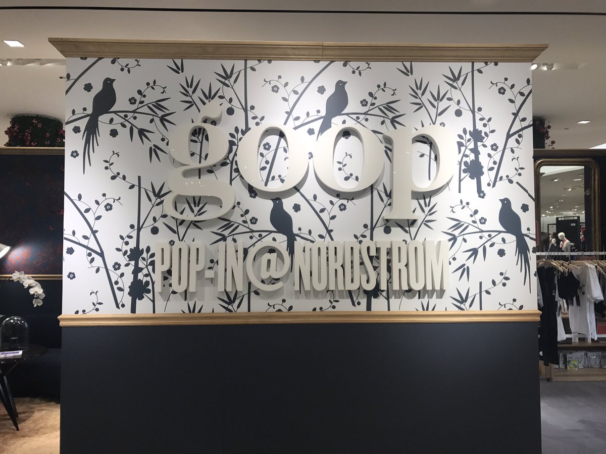 TheGoopPod's tweet photo. Liz &amp; Nick went to the @goop pop-in @Nordstrom. Hear all about it on a forthcoming minisode! https://t.co/WW2LMDbrKf