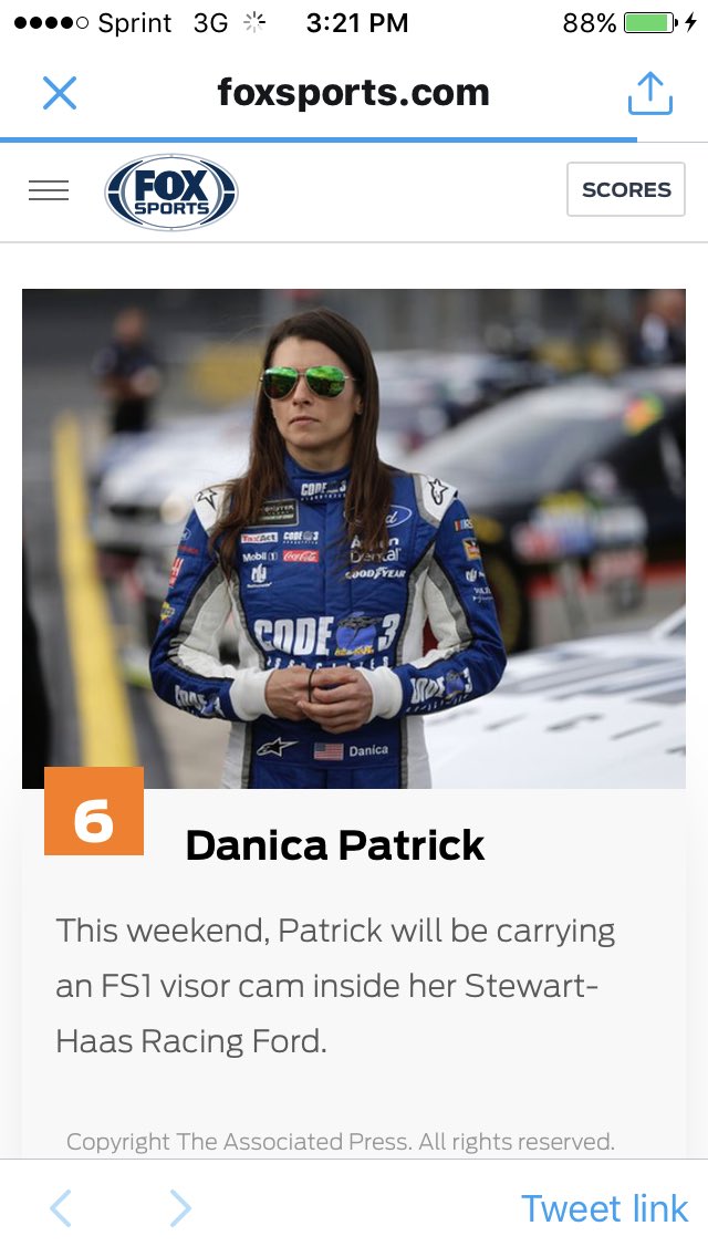 Kenny_Wallace's tweet image. Makes me happy to see @DanicaPatrick qualify 6th on a track that is "all talent".  Good job Danica. #RaceCarDriver