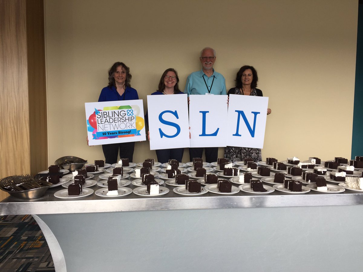 sibleadership's tweet photo. We're celebrating the 10th anniversary of the Sibling Leadership Network in style! #SLN2017 https://t.co/56zOlWc3AE