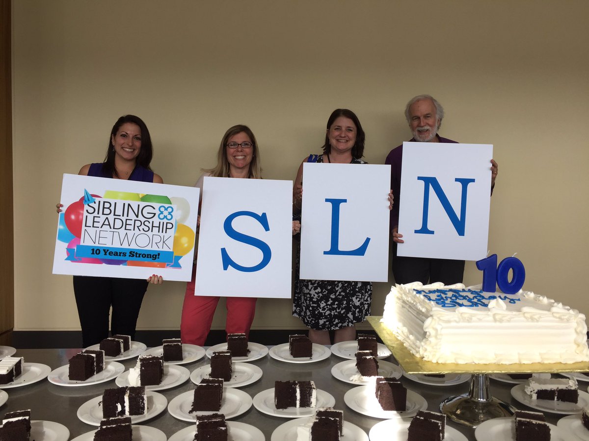 sibleadership's tweet photo. We're celebrating the 10th anniversary of the Sibling Leadership Network in style! #SLN2017 https://t.co/56zOlWc3AE