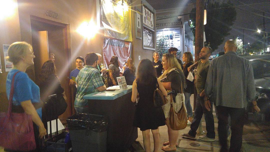 BroadwayGirl69's tweet photo. SRO waiting list for final Chaturbate: The Musical! last night. They all got in! And... Best. Audience. Ever. #HFF17 #NMIfringe https://t.co/XZvJ7CAOB3