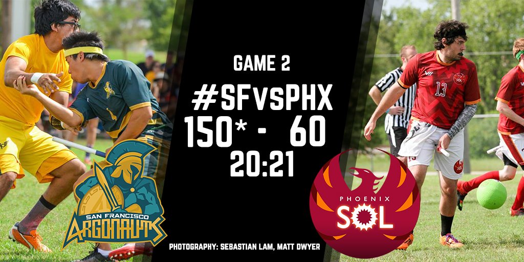 MLQuadball's tweet photo. .@MLQArgonauts defeat Phoenix in game 2. #SFvsPHX https://t.co/lipvePrWMf
