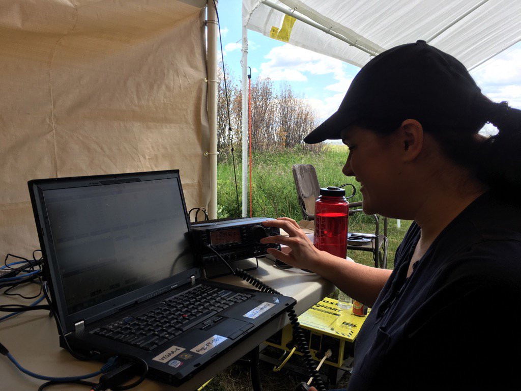 ldobranski's tweet photo. Newly licensed VE5PXG operating@#VE5RAC @ #Racfd #arrlfd https://t.co/6mBVfZ8ulT