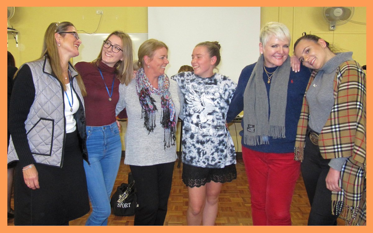 Our three sets of mums and daughters. So great to have these smart young singers in our ranks!