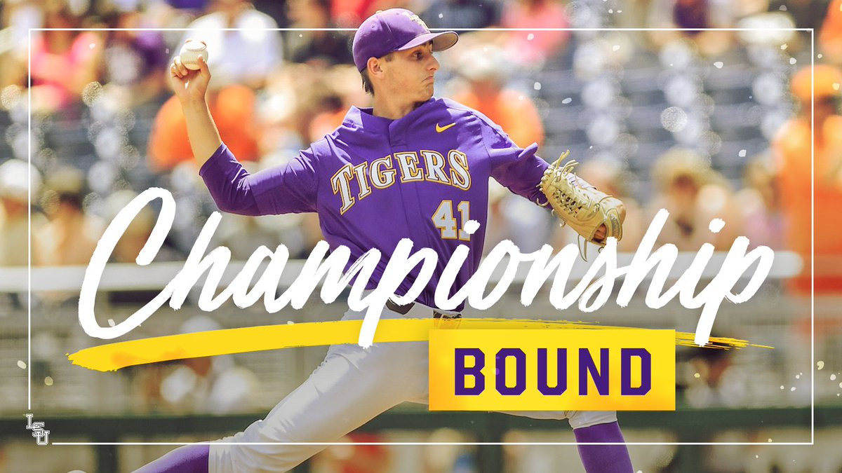 CHAMPIONSHIP BOUND!!!! 
FINAL: LSU 6, OSU 1
The Tigers are heading to the @NCAACWS Championship Series.