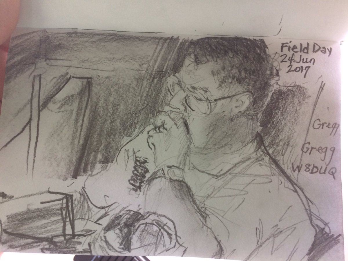 Thank you <a href="/wd8eop/">Judy Taylor</a> and Husband Gary. Love the sketch, a great job if I say so myself. #FD17 #ARRLFD #W8DUQ