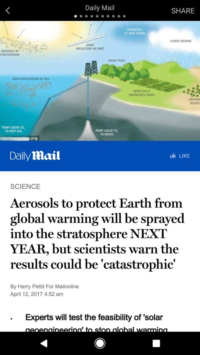 RiseAgainstNWO's tweet photo. So this is how they are trying to get away with Chemtrails #GeoEngineering #Chemtrails #WakeUpLookUp 
#RiseAgainstNWO
#GovernmentCoverUps https://t.co/93dTGSVcEP