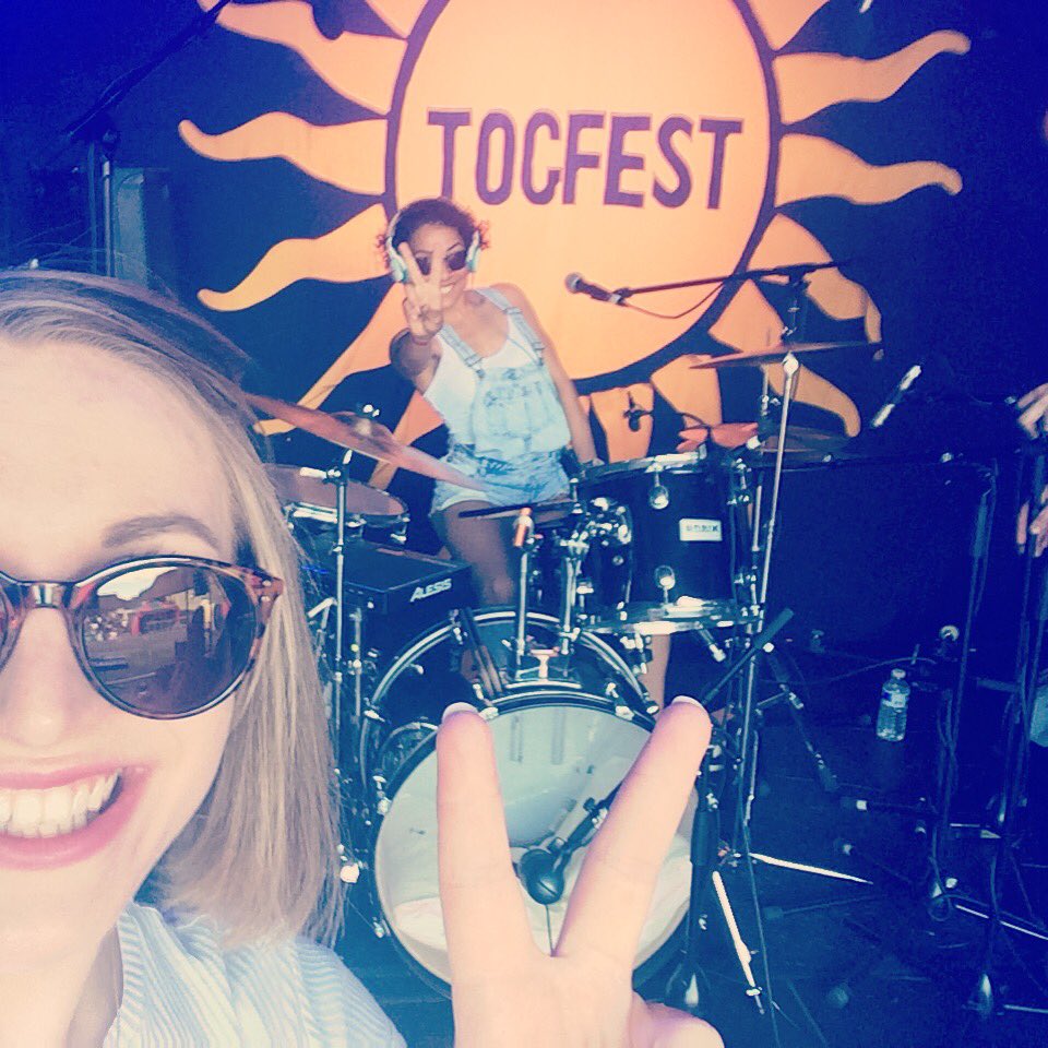 Beautiful times playing in the sunshine <a href="/Togfest/">Togfest</a> this evening! Loving our 2017 festival season so far 😘 Thanks for having us guys! X