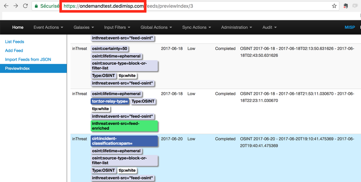 Some ask what is DediMISP? Simple: OnDemand MISP portal, no install/configuration, available w/ your peers. We can even manage it for you.