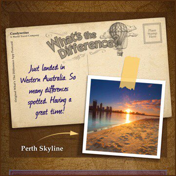 Coloradecomamma's tweet image. Just landed in Western Australia!

WhatsTheDifferenceApp.com
