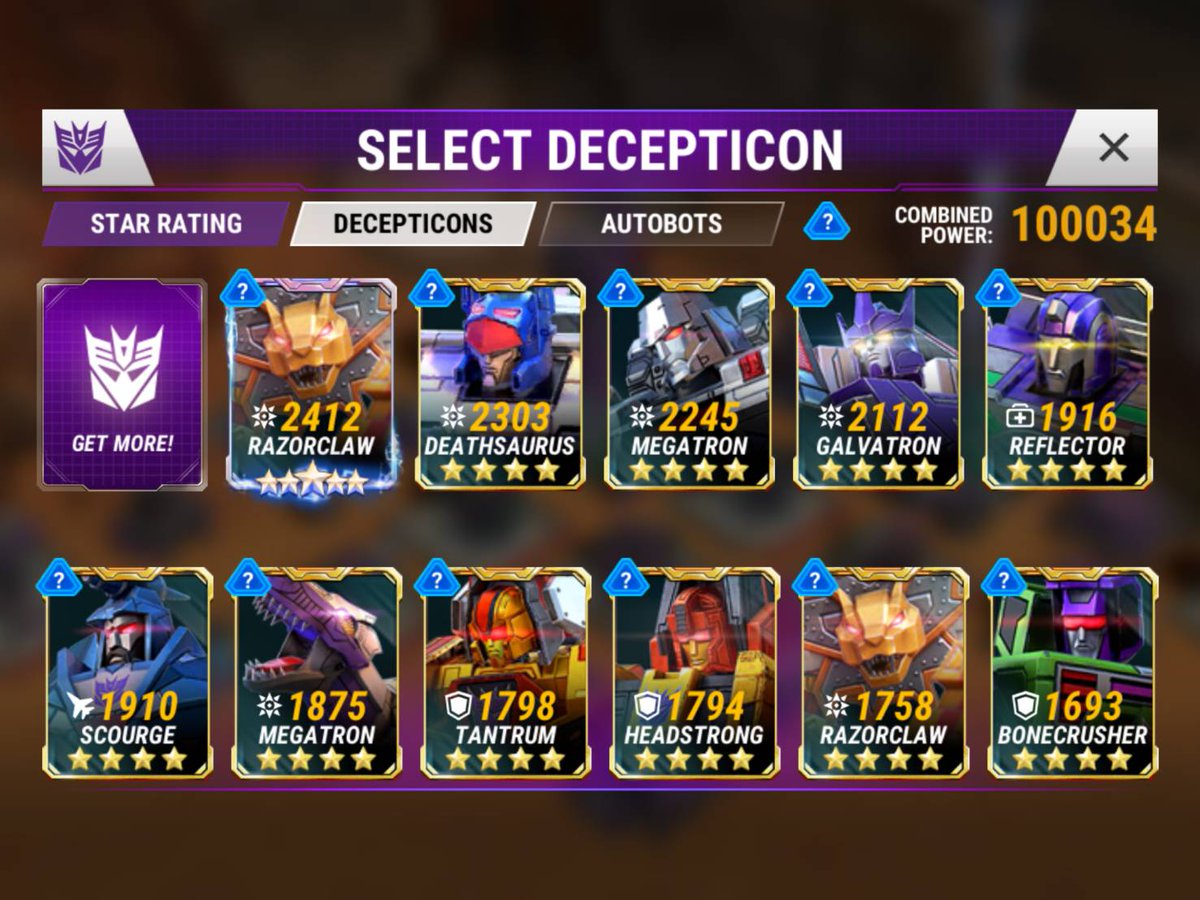 MayhemAtkSquad's tweet photo. Gz to Rammstein (MAS), welcome to 100k club :) #TFEW #joinMAS @TransformersWar #barricadeevent https://t.co/yXIoF6w9w8