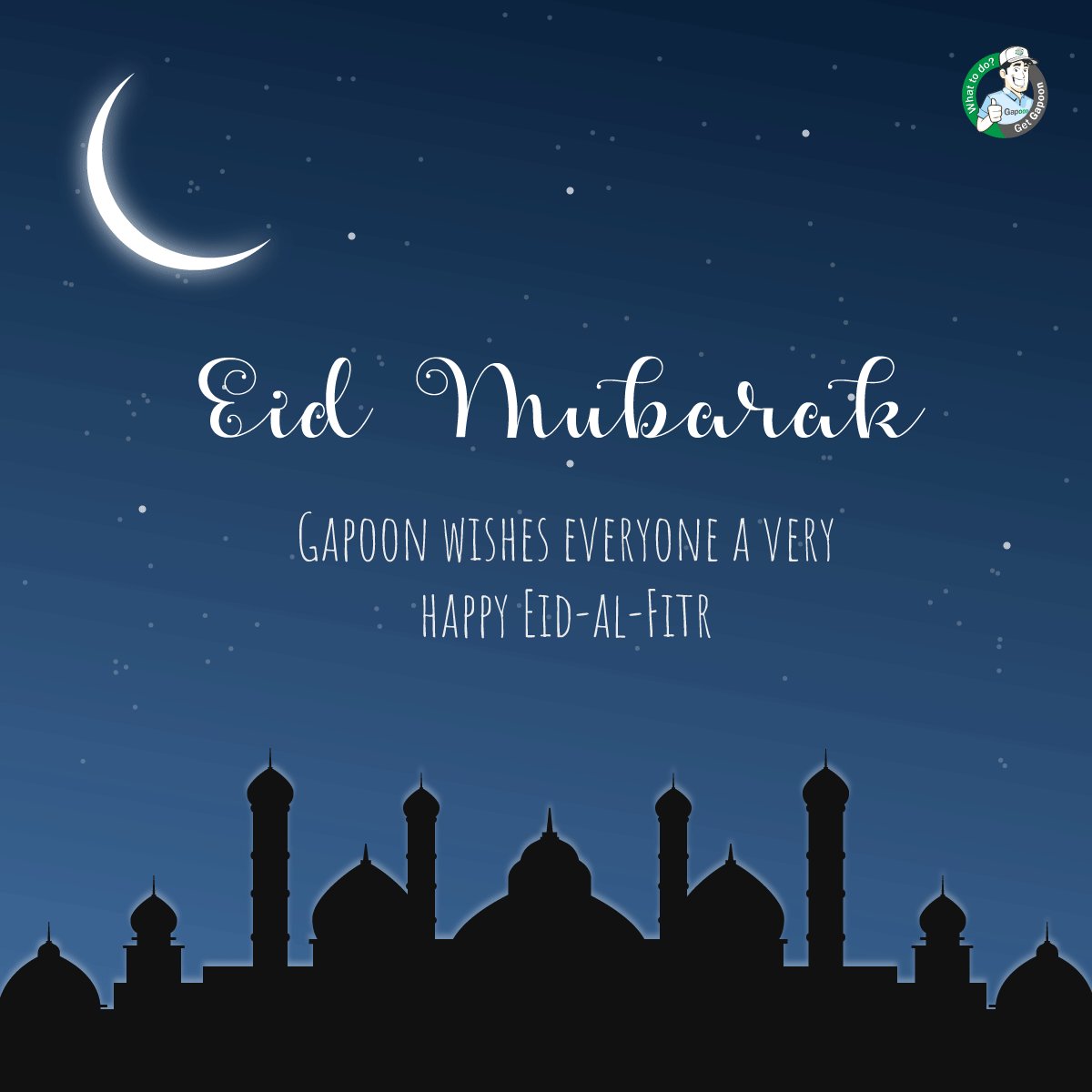 GapoonServices's tweet photo. Wishing everyone a very Happy Eid from team #Gapoon

#Eid-Al-Fitr https://t.co/yVFxzpK5QI