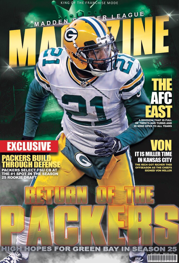 TheBomberLeague's tweet image. MBL Magazine vol.178 | Green Bay Packers | High Hopes for Packers | #MBLSeason25 #FranchiseNation @Packers_MBL @leaguecrawler