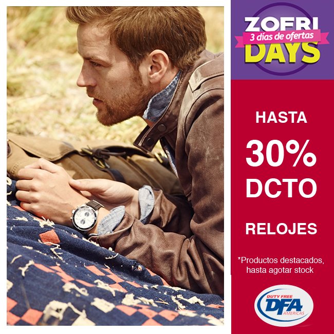 DFA_IquiqueCL's tweet photo. ¡Relojes con hasta 30% de descuento! Excelentes marcas y modelos de temporada.
Mall Zofri https://t.co/JiGlc5DveB