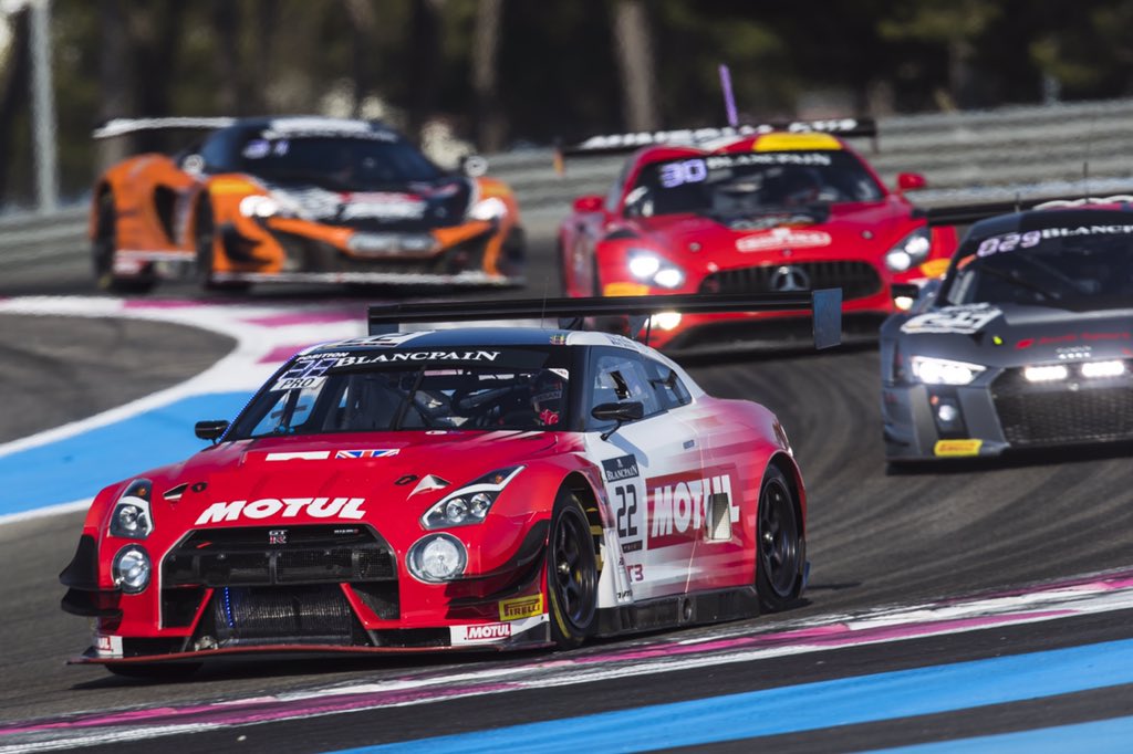 NISMO's tweet photo. Beautiful images from today's @BlancpainGT 1000km at @PaulRicardTrack. View at: https://t.co/WMSpcXotb3 #NISMOnation #OMGTR https://t.co/cHO4nODh8w