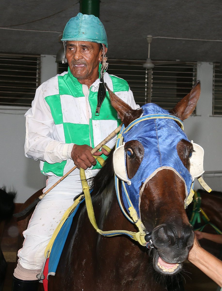 Jinete que montaba antes que naciera el presidente Varela y antes del 9 de Enero, sigue ganando. goo.gl/iyfzo2 <a href="/LaRecta507/">La Recta Final</a>